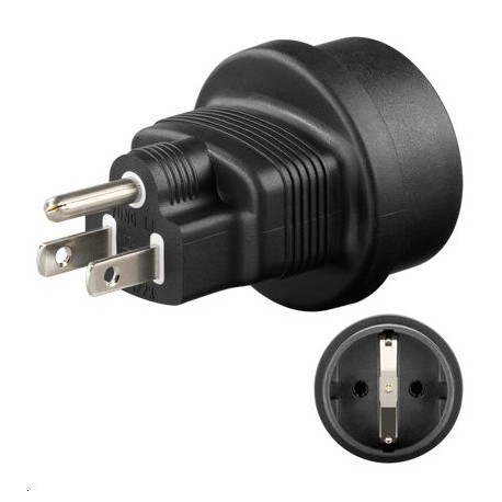 MicroConnect Universal adapter US/Schuko Référence: PETRAVEL3