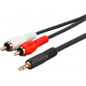 MicroConnect 3.5 mm/RCA adapter cable 1,5m Reference: AUDLC2G