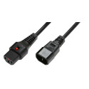 MicroConnect IEC LOCK C13 to C14 Reference: PC1003
