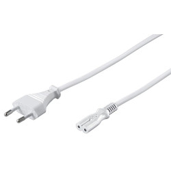 MicroConnect Power Cord Notebook 3m White Reference: PE030730W