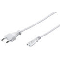 MicroConnect Power Cord Notebook 3m White Reference: PE030730W