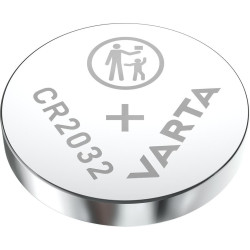 Varta CR2032, Lithium, 3V, 230 mAh Reference: 06032101401