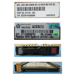 Hewlett Packard Enterprise hot-plug SSD 240GB 2.5Inch SFF Reference: 817101-001
