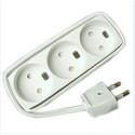 MicroConnect 3-way power strip no-earth, Référence: GRUELU3H015