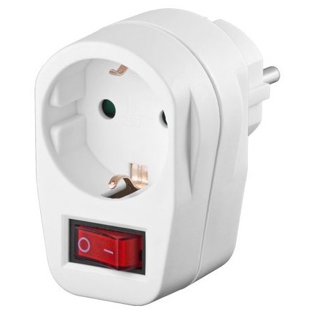 MicroConnect Safety socket adapter, white Référence: GRUTIMER2