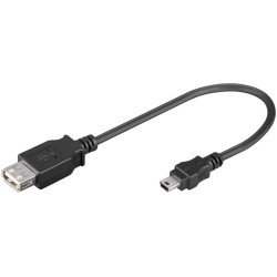 MicroConnect USB A - Mini USB B 5P 0.2m F-M Reference: USBAFBM