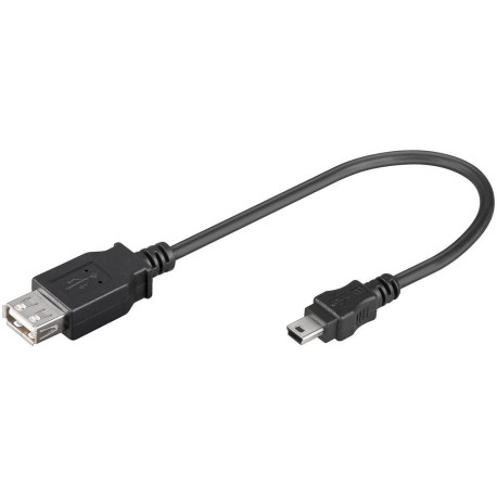 MicroConnect USB A - Mini USB B 5P 0.2m F-M Reference: USBAFBM