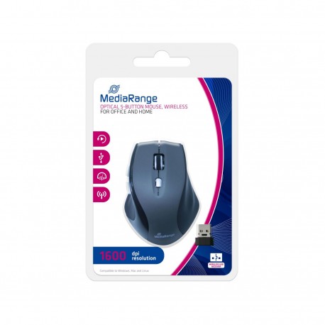 MediaRange mouse Right-hand RF Wireless Référence: MROS203