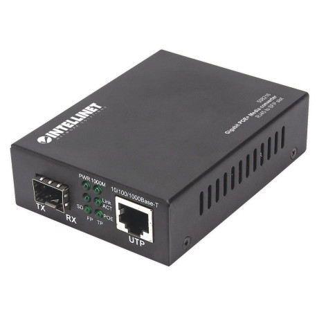 Intellinet Gigabit Poe+ Media Converter, Référence: W128287173