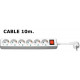 MicroConnect 6-way Schuko Socket 10M White Reference: GRU00610W