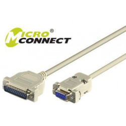 MicroConnect Serial Cable DB9-DB25 3M F/M Reference: IBM029