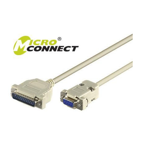 MicroConnect Serial Cable DB9-DB25 3M F/M Reference: IBM029