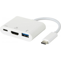 eSTUFF USB-C AV Multiport Adapter Reference: ES623001WH