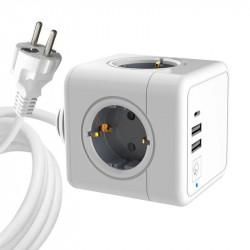 MicroConnect PowerCube, 4 Schuko outlets, Reference: W126986103
