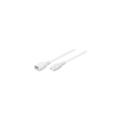 MicroConnect Power Cord C13 - C14 3m White Reference: PE040630W
