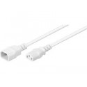 MicroConnect Power Cord C13 - C14 3m White Reference: PE040630W