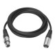 Vivolink XLR M/F cable 2 m Black Reference: PROAUDXLRMF2