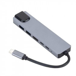 eSTUFF USB-C 6-in-1 Mobile Hub Reference: W126094045