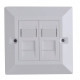 Lanview CAT6 Faceplate Dual Gang UK Reference: W126209561