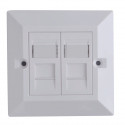 Lanview CAT6 Faceplate Dual Gang UK Reference: W126209561