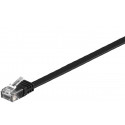 MicroConnect U/UTP CAT6 0.25M Black Flat Reference: V-UTP60025S-FLAT