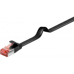 MicroConnect U/UTP CAT6 0.50M Black Flat Reference: V-UTP6005S-FLAT