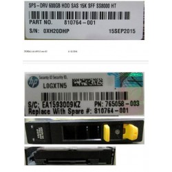 Hewlett Packard Enterprise DRV 600GB HDD SAS 15K SFF Reference: 810764-001