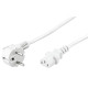MicroConnect Power Cord 3m White IEC320 Référence: PE010430W