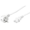 MicroConnect Power Cord 3m White IEC320 Référence: PE010430W