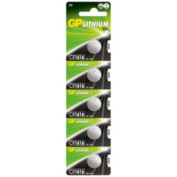 GP Batteries LITHIUM BUTTON CELL CR1616 Reference: W126074996