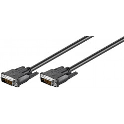 MicroConnect DVI-D 24+1-pin 1m M-M Black Reference: MONCC1