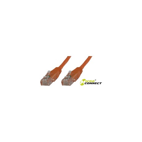 MicroConnect U/UTP CAT6 0.5M Orange LSZH Ref: UTP6005O