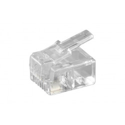 MicroConnect Modular Plug RJ11 6P4C, 10pcs Reference: KON501-10R