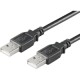 MicroConnect USB2.0 A-A 0,1m M-M, Black Ref: USBAA01B