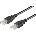MicroConnect USB2.0 A-A 2m M-M, Black Ref: USBAA2B