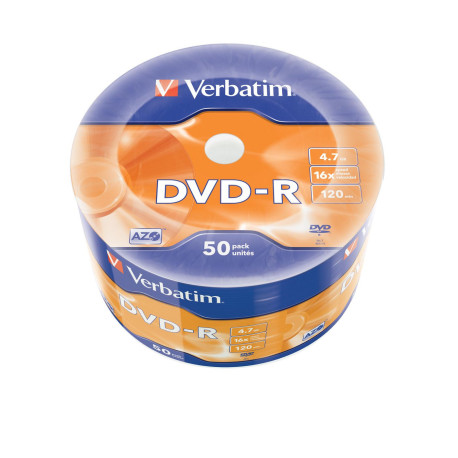 Verbatim DVD-R AZO 4.7GB 16X MATT Référence: W125625480