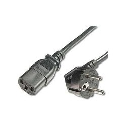 MicroConnect Power Cord 1.8m Black IEC320 Ref: PE010418