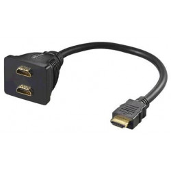 MicroConnect HDMI 19M - 2X HDMI 19F Reference: HDM19M19F19F