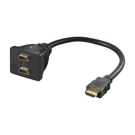 MicroConnect HDMI 19M - 2X HDMI 19F Reference: HDM19M19F19F
