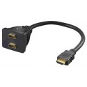 MicroConnect HDMI 19M - 2X HDMI 19F Reference: HDM19M19F19F