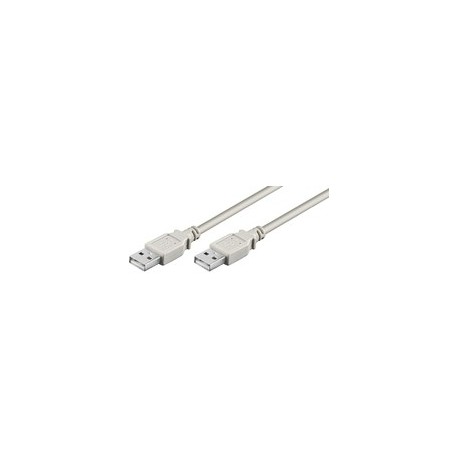 MicroConnect USB2.0 A-A 2m M-M, Grey Ref: USBAA2