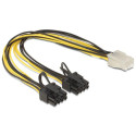 Delock PCI Express power cable 6 pin Reference: W127153101