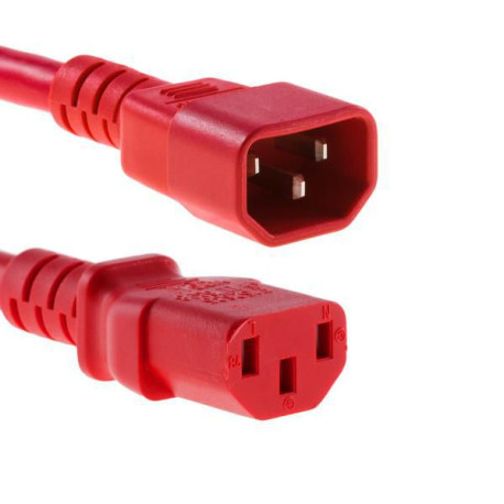 MicroConnect Power Cord C13 - C14 5m Red Reference: W126631607