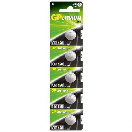 GP Batteries LITHIUM BUTTON CELL CR1620 Reference: W126074995