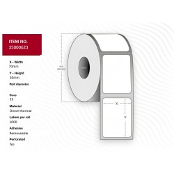 Capture Label 70x30 - Core 25. White. Référence: 35000623