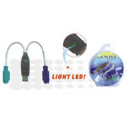 MicroConnect USB A - Converter 2x PS/2 0,3m Reference: USBA2PS2