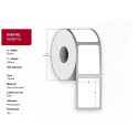 Capture Label 76x50 - Core 25. White. Référence: W129131309