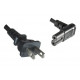 MicroConnect Power Cord US - C7 Angled 1.8m Reference: PE110718A
