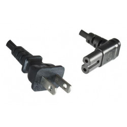 MicroConnect Power Cord US - C7 Angled 1.8m Reference: PE110718A
