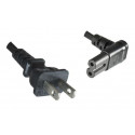 MicroConnect Power Cord US - C7 Angled 1.8m Reference: PE110718A